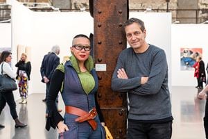 Art Düsseldorf 2019, Opening Night, Jiny Lan and Dieter Nuhr © Sebastian Drüen